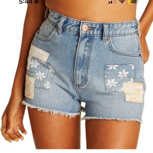 Billabong x wrangler showdown patchwork shorts